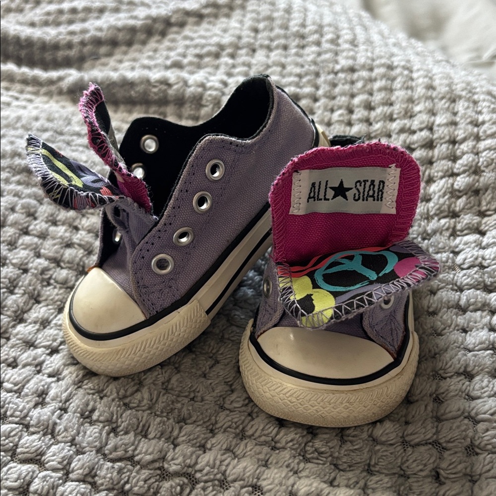 All Star Kids Purple Sneakers